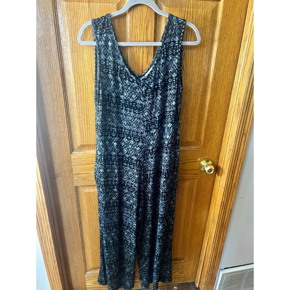 LuLaRoe Natalie Jumpsuit Women's Medium Navy Blue Pullover